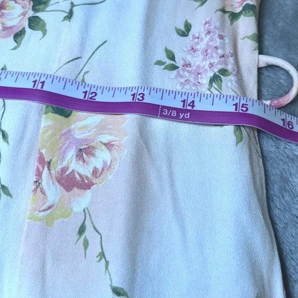 Vintage 90s Womens Size Large/XL Floral Maxi Dress Cottagecore Made in USA Boho - Picture 9 of 9